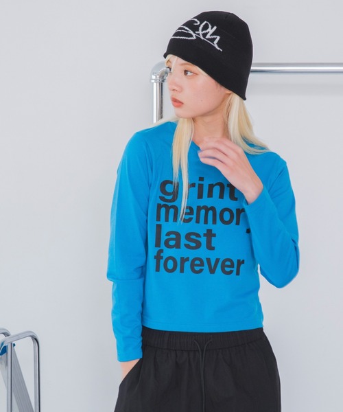 WEGO(ウィゴー)の「WEGO/【26年秋冬新作】グラフィックカラーロンT(Tシャツ/カットソー・レディース・ブルー系その他/ピンク/グリーン系その他/パープル/ホワイト/ブラック・FREE)」の17枚目の写真