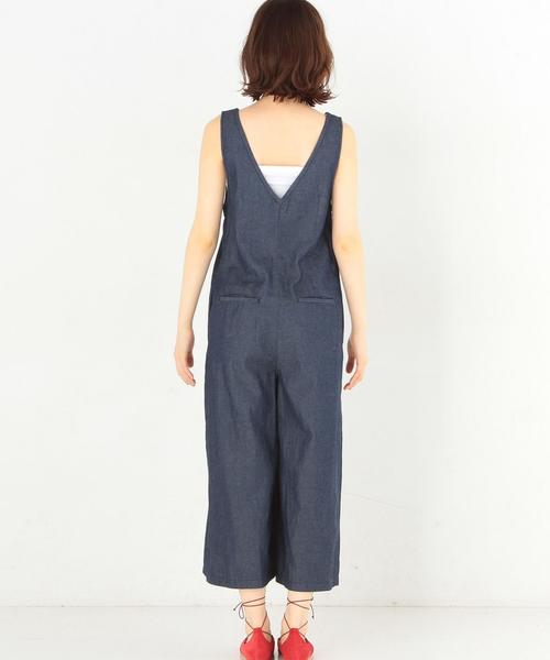 Another Edition（アナザーエディション）の「デニムサロペット/AEMBC 4.5DNM SALOPETTE◆（つなぎ/オールインワン・レディース・ライトブルー/ネイビー・FREE）」の4枚目の写真