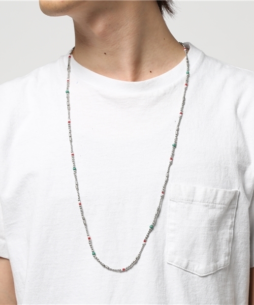 WEGO（ウィゴー）の「WEGO/メタルビーズネックレス（ネックレス・メンズ・シルバー・FREE）」の3枚目の写真