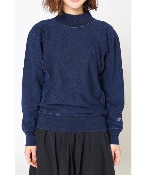 Champion（チャンピオン）の「【CHAMPION/チャンピオン】別注モックネックスウェット_#（スウェット・レディース・ブルー/ネイビー・MEDIUM/SMALL）」の19枚目の写真