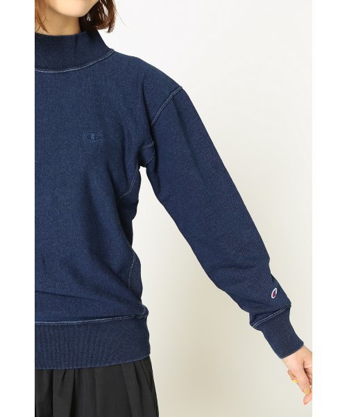 Champion（チャンピオン）の「【CHAMPION/チャンピオン】別注モックネックスウェット_#（スウェット・レディース・ブルー/ネイビー・MEDIUM/SMALL）」の16枚目の写真