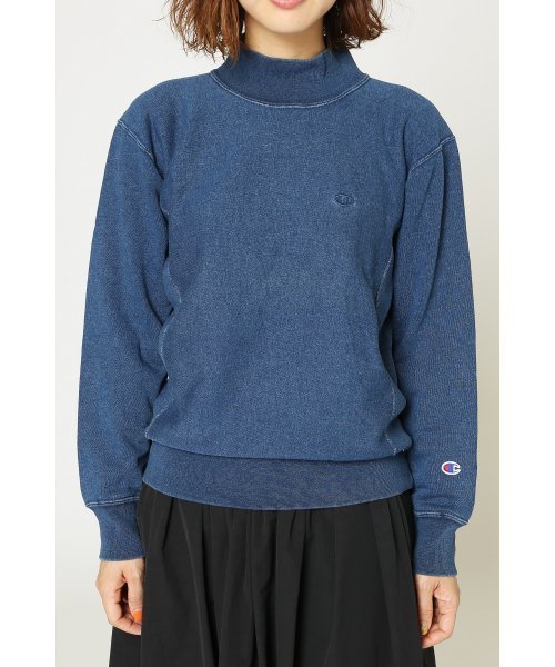 Champion（チャンピオン）の「【CHAMPION/チャンピオン】別注モックネックスウェット_#（スウェット・レディース・ブルー/ネイビー・MEDIUM/SMALL）」の7枚目の写真