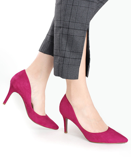 RANDA（ランダ）の「ポインテッドトゥプレーンパンプス（パンプス・レディース・カーキ/ブラック/ベージュ/パイソン/その他/ブルー/イエロー/ピンク/マスタード/グリーン/グレー/ブルー系その他/シルバー/パープル/ライトグレー・24/25/23/24.5/23.5/22.5/22/25.5/21.5/21）」の21枚目の写真