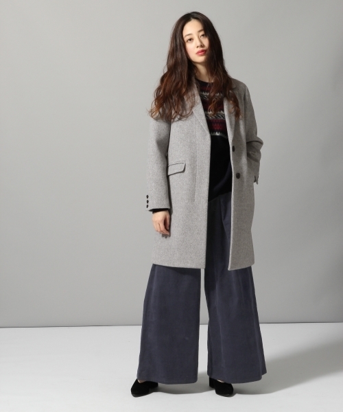 HARE（ハレ）の「ノルディックガラキリカエニット(HARE)（ニット/セーター・レディース・ネイビー/グレー・FREE）」の4枚目の写真