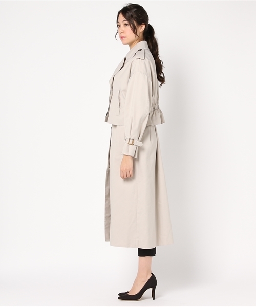 UN3D.（アンスリード）の「【UN3D.】2WAY TRENCH CT（トレンチコート・レディース・ベージュ/グリーン・36）」の4枚目の写真