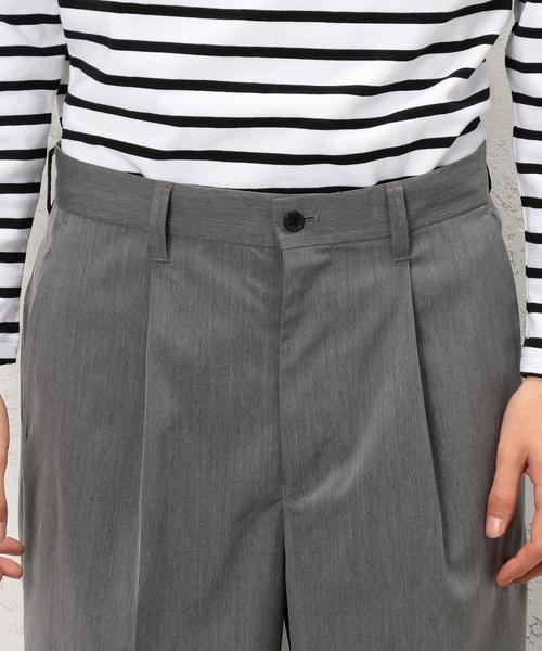 green label relaxing（グリーンレーベルリラクシング）の「【WEB限定】SC★★T/R 1P バギーパンツ / ワイドパンツ ◆（その他パンツ・メンズ・ブラック/グレー・LARGE/SMALL/MEDIUM）」の3枚目の写真