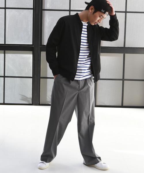 green label relaxing（グリーンレーベルリラクシング）の「【WEB限定】SC★★T/R 1P バギーパンツ / ワイドパンツ ◆（その他パンツ・メンズ・ブラック/グレー・LARGE/SMALL/MEDIUM）」の9枚目の写真