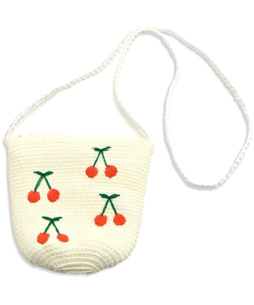 apres les cours（アプレレクール）の「clover＆cherryポシェット（ショルダーバッグ・キッズ・アイボリー/ベージュ・MEDIUM）」の6枚目の写真