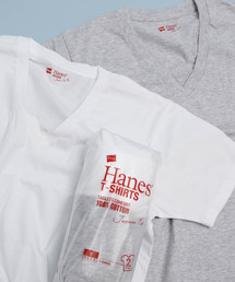 HANES | Hanes ヘインズ 2P JAPAN Fit　ジャパンフィット（2枚組） VネックTシャツ アソート(Tシャツ/カットソー)