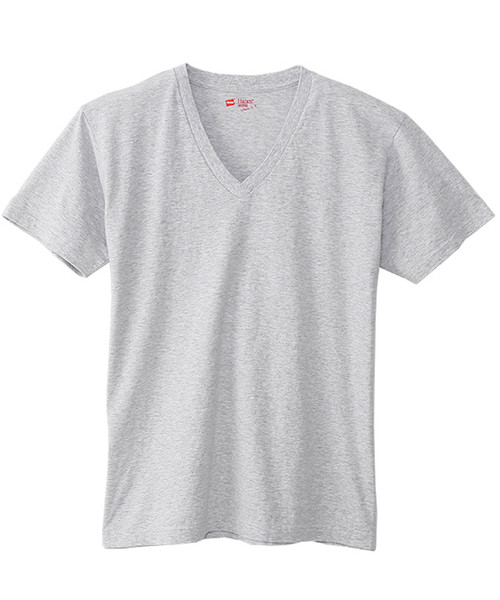 HANES（ヘインズ）の「Hanes ヘインズ 2P JAPAN Fit　ジャパンフィット（2枚組） VネックTシャツ アソート（Tシャツ/カットソー・レディース・ホワイト×グレー/ホワイト×ブラック・SMALL/X-SMALL）」の4枚目の写真