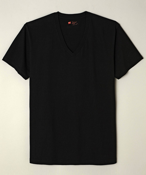 HANES（ヘインズ）の「Hanes ヘインズ 2P JAPAN Fit　ジャパンフィット（2枚組） VネックTシャツ アソート（Tシャツ/カットソー・レディース・ホワイト×グレー/ホワイト×ブラック・SMALL/X-SMALL）」の8枚目の写真