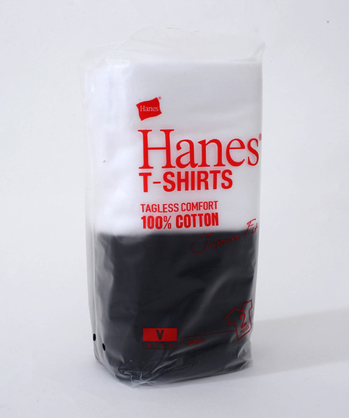 HANES（ヘインズ）の「Hanes ヘインズ 2P JAPAN Fit　ジャパンフィット（2枚組） VネックTシャツ アソート（Tシャツ/カットソー・レディース・ホワイト×グレー/ホワイト×ブラック・SMALL/X-SMALL）」の13枚目の写真