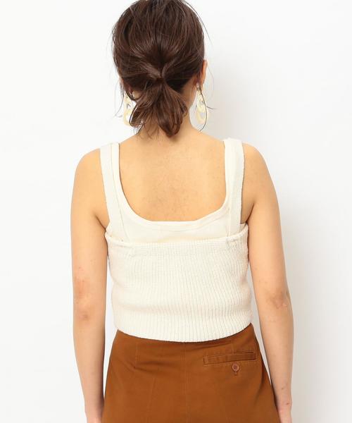 Another Edition（アナザーエディション）の「フロントホックニットキャミ ◆（キャミソール・レディース・オフホワイト/マスタード/ライトグレー・フリー）」の21枚目の写真