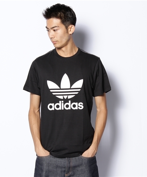 adidas（アディダス）の「ADI TREFOIL TEE（Tシャツ/カットソー・メンズ・ホワイト/ブラック/グリーン/ネイビー・SMALL/MEDIUM/LARGE/X-LARGE）」の3枚目の写真