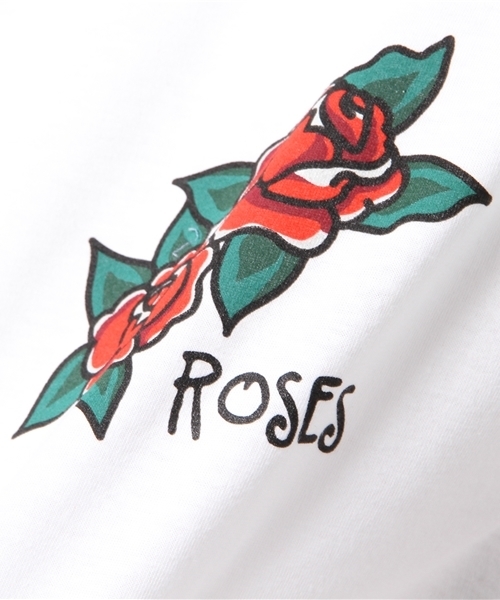 WEGO（ウィゴー）の「WEGO/ローズワンポイントカットソー（Tシャツ/カットソー・メンズ・ホワイト/ブラック・LARGE/X-LARGE/MEDIUM）」の14枚目の写真