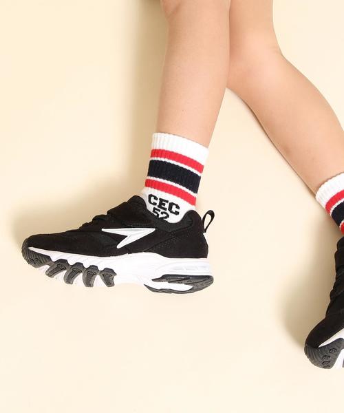 瞬足（シュンソク）の「【coen キッズ】コーエン別注瞬足（シュンソク）Hi-STANDARD/ハイスタンダード/ダブルインソール（スニーカー・キッズ・ベージュ/ブラック・21cm/20cm/22cm/19cm/18cm）」の3枚目の写真