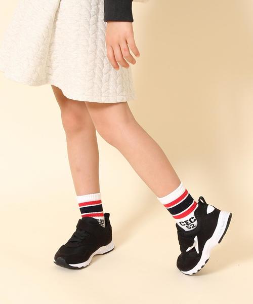 瞬足（シュンソク）の「【coen キッズ】コーエン別注瞬足（シュンソク）Hi-STANDARD/ハイスタンダード/ダブルインソール（スニーカー・キッズ・ベージュ/ブラック・21cm/20cm/22cm/19cm/18cm）」の4枚目の写真