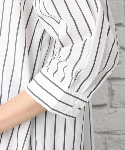 LEPSIM（レプシィム）の「マエアキシャツワンピース7S　762766（シャツワンピース・レディース・ホワイト×ブラック/ホワイト×レッド/ブルー系その他・LARGE/MEDIUM）」の12枚目の写真