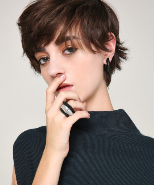 PEGGY LANA(ペギーラナ)の「Coating 3rings Set(リング・レディース・グリーン/イエロー系その他・FREE)」の6枚目の写真