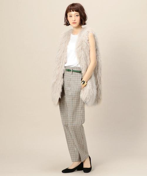 BEAUTY&YOUTH UNITED ARROWS(ビューティーアンドユースユナイテッドアローズ)の「BY フェイクファージレ ◆(その他アウター・レディース・ナチュラル/ネイビー・FREE)」の17枚目の写真