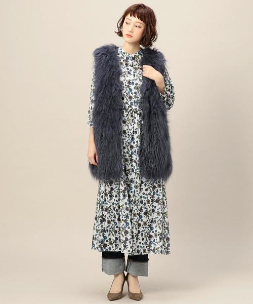 BEAUTY&YOUTH UNITED ARROWS(ビューティーアンドユースユナイテッドアローズ)の「BY フェイクファージレ ◆(その他アウター・レディース・ナチュラル/ネイビー・FREE)」の12枚目の写真