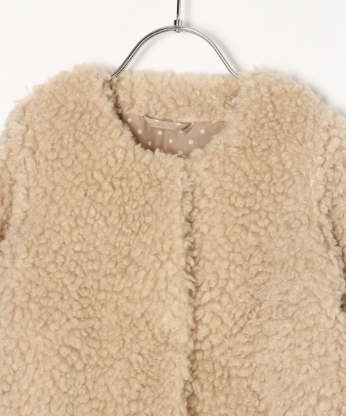 GLOBAL WORK（グローバルワーク）の「【キッズ】プードルファーコート/770915（その他アウター・キッズ・ベージュ/ライトピンク・LARGE/X-LARGE/XX-LARGE/SMALL/MEDIUM）」の5枚目の写真