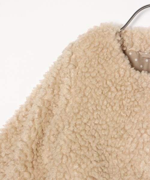 GLOBAL WORK（グローバルワーク）の「【キッズ】プードルファーコート/770915（その他アウター・キッズ・ベージュ/ライトピンク・LARGE/X-LARGE/XX-LARGE/SMALL/MEDIUM）」の3枚目の写真