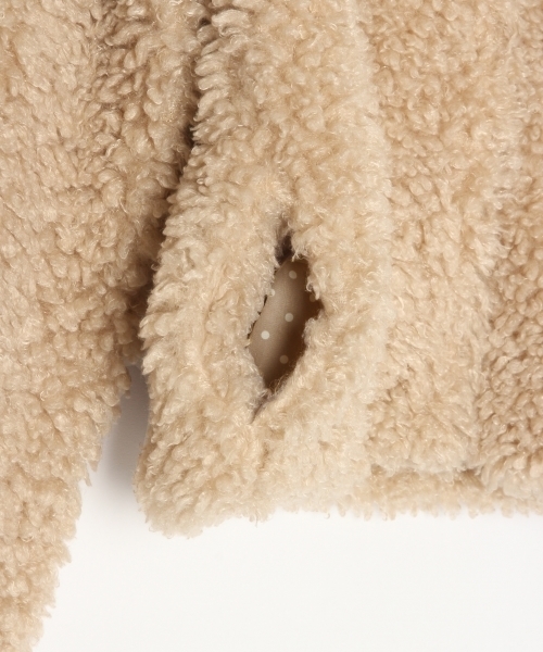 GLOBAL WORK（グローバルワーク）の「【キッズ】プードルファーコート/770915（その他アウター・キッズ・ベージュ/ライトピンク・LARGE/X-LARGE/XX-LARGE/SMALL/MEDIUM）」の6枚目の写真