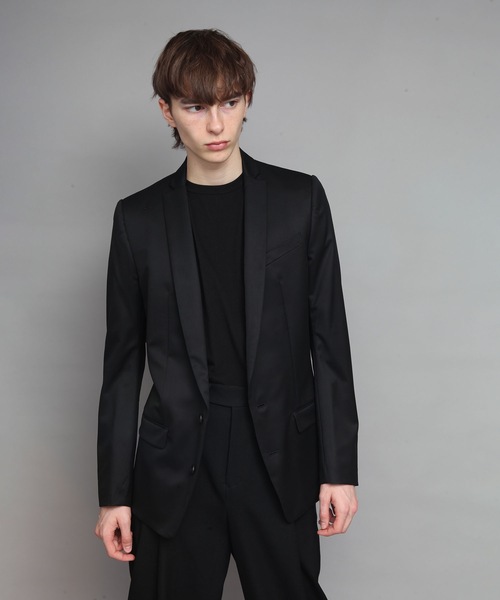 【美品】ato アトウ ジャケット ブラック テーラード ビジネス PREMIUM GABERDINE JK（テーラードジャケット）｜ato（アトウ