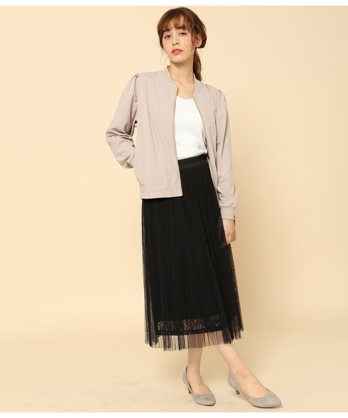 ROPE' PICNIC（ロペピクニック）の「タックショルダーブルゾン（ブルゾン・レディース・ブラック/ベージュ・38/40）」の12枚目の写真