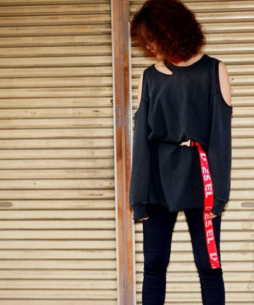 DIESEL(ディーゼル)の「00SBLG0QATQ(ワンピース・レディース・ブラック/グレー/イエロー/ブルー・LARGE/XX-SMALL/X-SMALL/MEDIUM/SMALL)」の8枚目の写真