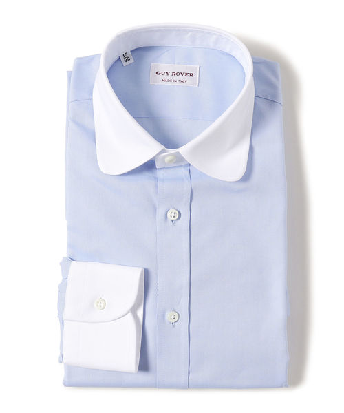 Guy Rover ギローバー の Guy Rover ロイヤルオックスクレリックラウンドカラーシャツ シャツ ブラウス Wear