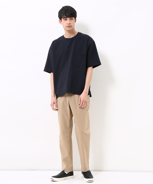 ADAM ET ROPE'（アダムエロペ）の「[吸水・速乾]EVALETストレッチTシャツ（Tシャツ/カットソー・メンズ・チャコールグレー/ネイビー/サックスブルー/グリーン系その他/ライトグレー・M/L）」の15枚目の写真