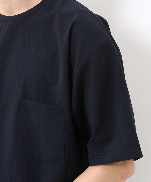 ADAM ET ROPE'（アダムエロペ）の「[吸水・速乾]EVALETストレッチTシャツ（Tシャツ/カットソー・メンズ・チャコールグレー/ネイビー/サックスブルー/グリーン系その他/ライトグレー・M/L）」の11枚目の写真