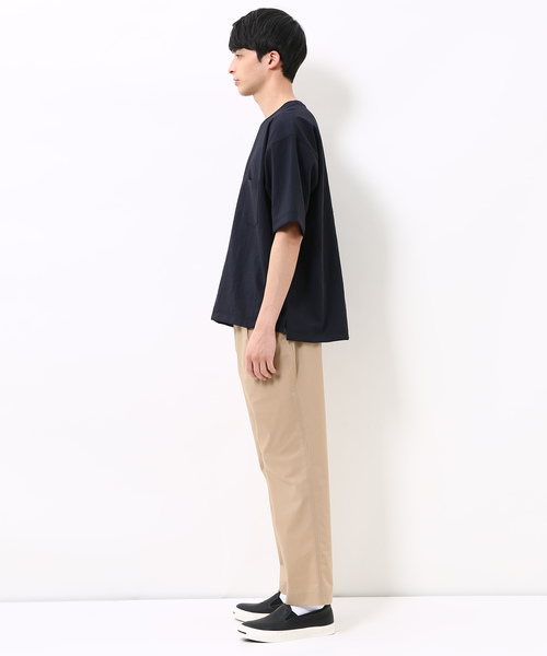 ADAM ET ROPE'（アダムエロペ）の「[吸水・速乾]EVALETストレッチTシャツ（Tシャツ/カットソー・メンズ・チャコールグレー/ネイビー/サックスブルー/グリーン系その他/ライトグレー・M/L）」の12枚目の写真
