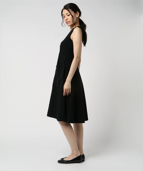 STUDIOUS SELECT（ステュディオスセレクト）の「【WRAPINKNOT】ニットドレス（ワンピース・レディース・ブラック/アイボリー・0）」の3枚目の写真