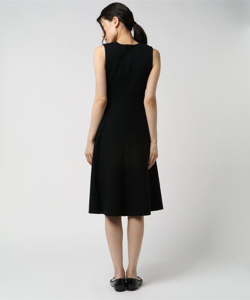 STUDIOUS SELECT（ステュディオスセレクト）の「【WRAPINKNOT】ニットドレス（ワンピース・レディース・ブラック/アイボリー・0）」の4枚目の写真