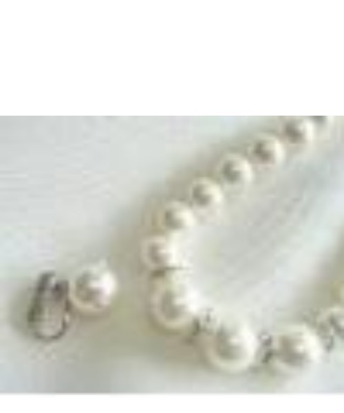 Cupid Heart（キューピッドハート）の「【Cupid Heart】結婚式アクセサリー♪イヤリング付パールロンデルネックレス（ネックレス・レディース・ベージュ・MEDIUM）」の8枚目の写真