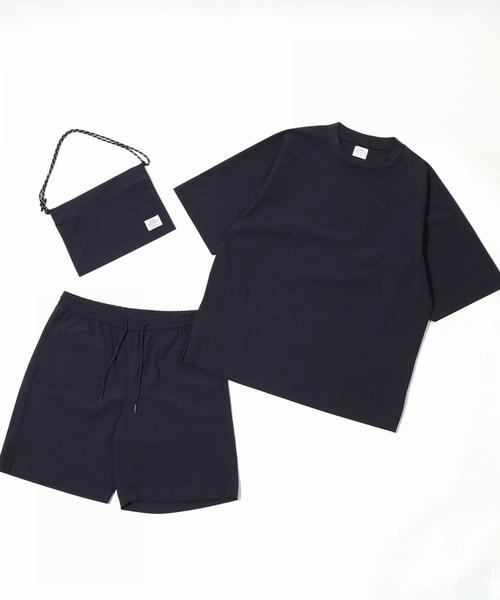 coen（コーエン）の「(3点セット)ストレッチクルーネックTシャツサマーセットアップ(一部WEB限定カラー)（Tシャツ/カットソー・メンズ・ブラック/オリーブ/ベージュ/ネイビー・X-LARGE/LARGE/MEDIUM/SMALL）」の15枚目の写真