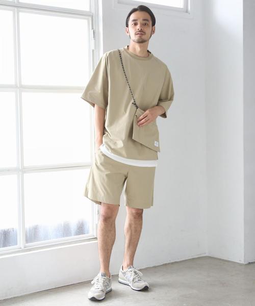 coen（コーエン）の「(3点セット)ストレッチクルーネックTシャツサマーセットアップ(一部WEB限定カラー)（Tシャツ/カットソー・メンズ・ブラック/オリーブ/ベージュ/ネイビー・X-LARGE/LARGE/MEDIUM/SMALL）」の19枚目の写真