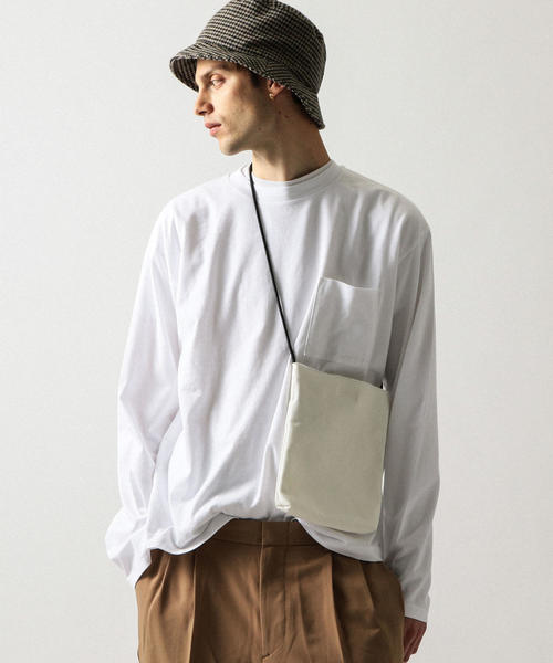 BEAUTY&YOUTH UNITED ARROWS（ビューティーアンドユースユナイテッドアローズ）の「by ワイド ロングアーム カットソー -MADE IN JAPAN- ◆（Tシャツ/カットソー・メンズ・ホワイト/ダークブラウン/グレー/ベージュ/ブラック・LARGE/MEDIUM/SMALL/X-LARGE）」の14枚目の写真