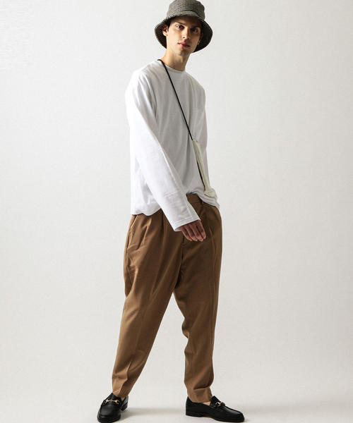 BEAUTY&YOUTH UNITED ARROWS（ビューティーアンドユースユナイテッドアローズ）の「by ワイド ロングアーム カットソー -MADE IN JAPAN- ◆（Tシャツ/カットソー・メンズ・ホワイト/ダークブラウン/グレー/ベージュ/ブラック・LARGE/MEDIUM/SMALL/X-LARGE）」の16枚目の写真