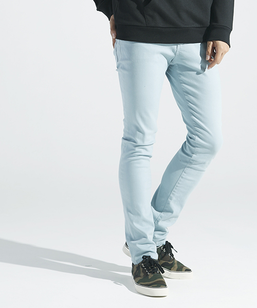 WEGO（ウィゴー）の「WEGO/カラースキニーパンツ（チノパンツ・メンズ・ホワイト/ブラック/ライトグレー/サックスブルー/ワイン/ネイビー/ロイヤルブルー/レッド/オレンジ・SMALL/MEDIUM/LARGE）」の6枚目の写真