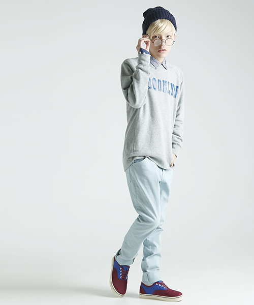 WEGO（ウィゴー）の「WEGO/カラースキニーパンツ（チノパンツ・メンズ・ホワイト/ブラック/ライトグレー/サックスブルー/ワイン/ネイビー/ロイヤルブルー/レッド/オレンジ・SMALL/MEDIUM/LARGE）」の22枚目の写真