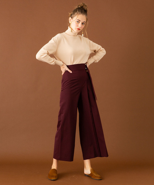 UNITED TOKYO（ユナイテッドトウキョウ）の「18Gタートルネックニット（ニット/セーター・レディース・ブラック/ベージュ/パープル/アイボリー/ワインレッド・1）」の17枚目の写真