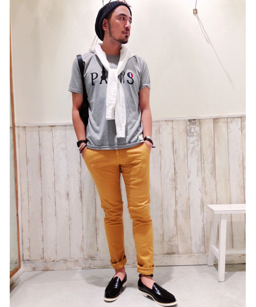 CIAOPANIC TYPY(チャオパニックティピー)の「ツイルストレッチトラウザー(その他パンツ・メンズ・ホワイト/ブラック/マスタード/ネイビー/グレー・SMALL/MEDIUM/LARGE)」の1枚目の写真