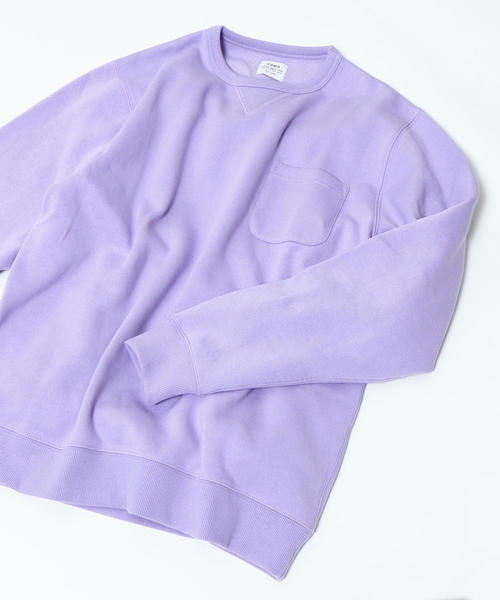 coen（コーエン）の「CVCスウェットクルーネック2（スウェット・メンズ・ネイビー/ケリー/ナチュラル/ライラック・LARGE/X-LARGE/SMALL/MEDIUM）」の4枚目の写真