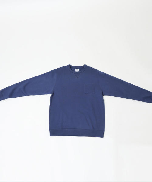 coen（コーエン）の「CVCスウェットクルーネック2（スウェット・メンズ・ネイビー/ケリー/ナチュラル/ライラック・LARGE/X-LARGE/SMALL/MEDIUM）」の5枚目の写真