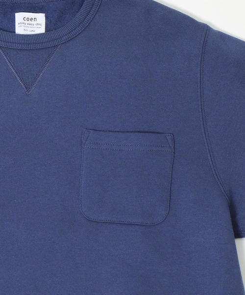coen（コーエン）の「CVCスウェットクルーネック2（スウェット・メンズ・ネイビー/ケリー/ナチュラル/ライラック・LARGE/X-LARGE/SMALL/MEDIUM）」の8枚目の写真