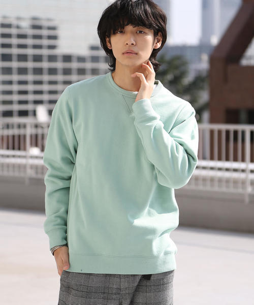 coen（コーエン）の「CVCスウェットクルーネック2（スウェット・メンズ・ネイビー/ケリー/ナチュラル/ライラック・LARGE/X-LARGE/SMALL/MEDIUM）」の17枚目の写真